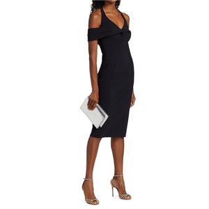 NWT Chiara Boni La Petite Robe Anunciacion Halter Off-The-Shoulder Dress $695